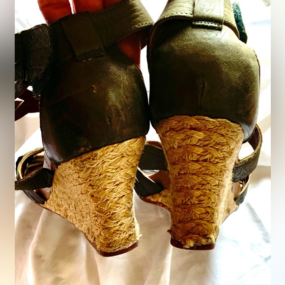 INDIGO LEATHER ESPADRILLES - Picture 8 of 8